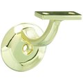 National Hardware V140 Handrail Bracket with Round Base Brass Finish N332791